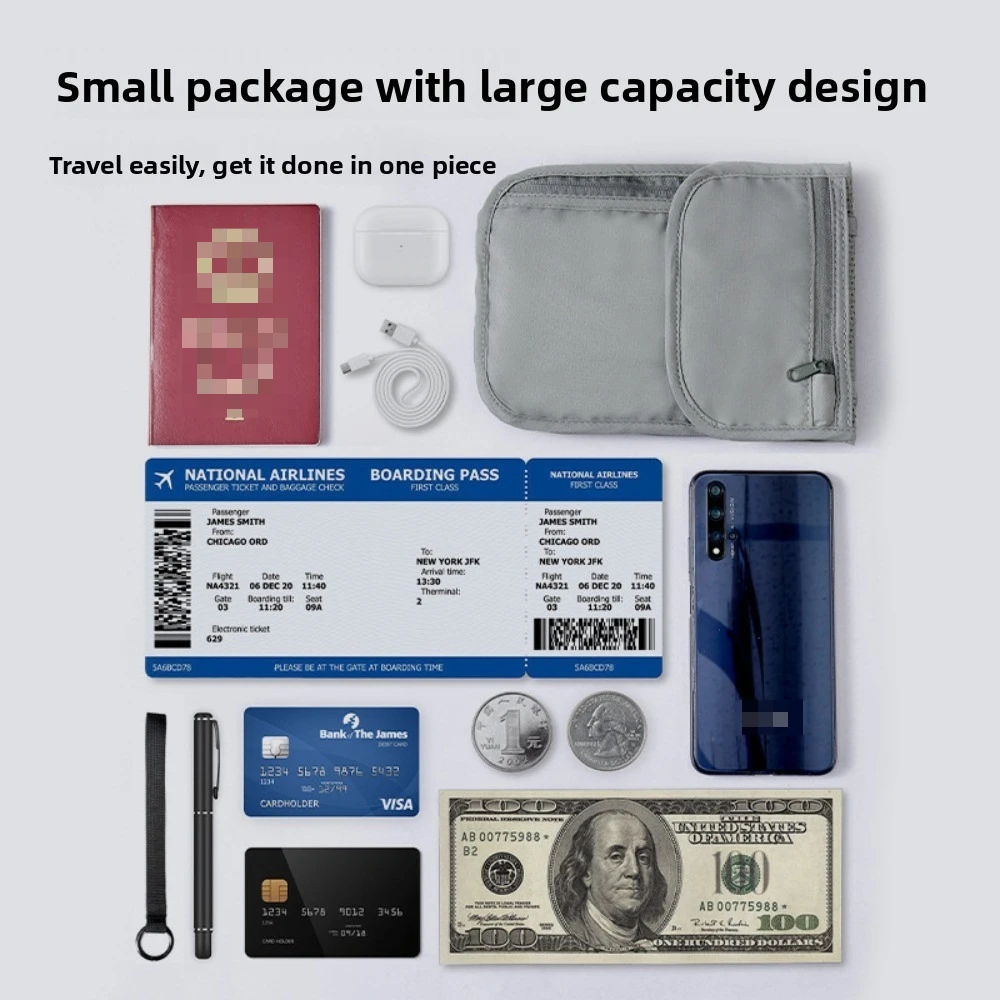 Travel Accessories Overseas - RFID Blocking Hidden Travel Waist Pouch,