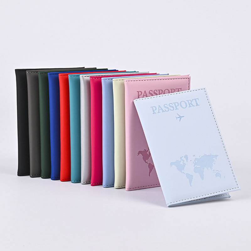 Travel Accessories On Plane - Lover The World Map Passport Cover