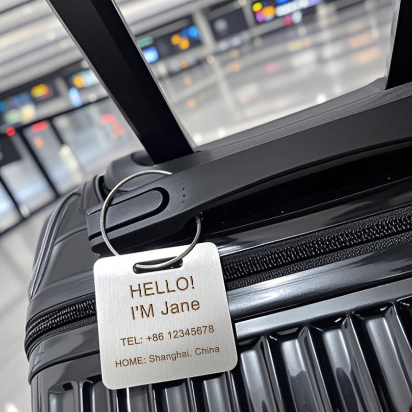 Custom Name Luggage Tag Laser  - It Travel Accessories recension och pris