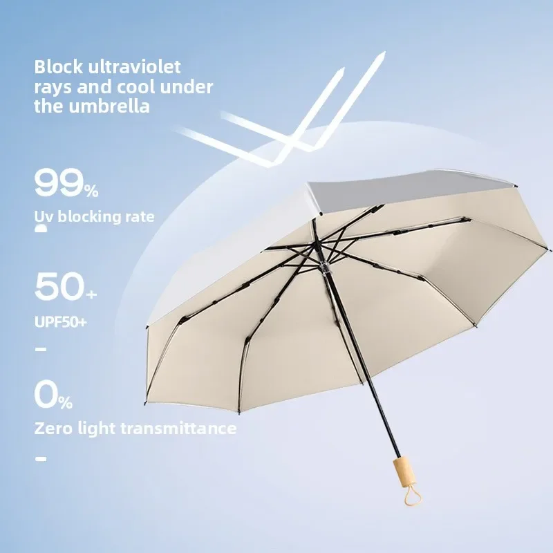 Titanium Silver Compact Umbrel - Travel Umbrella Compact recension och pris
