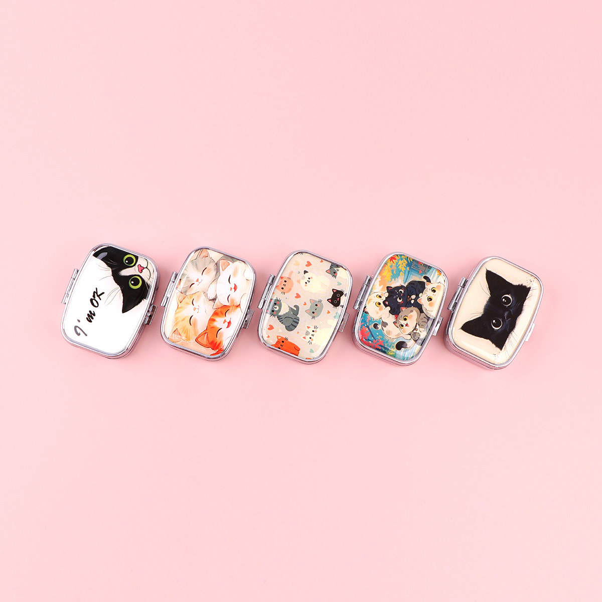 Black Cat Pill Boxes Cartoon A - Travel Accessories Jewelry recension och pris