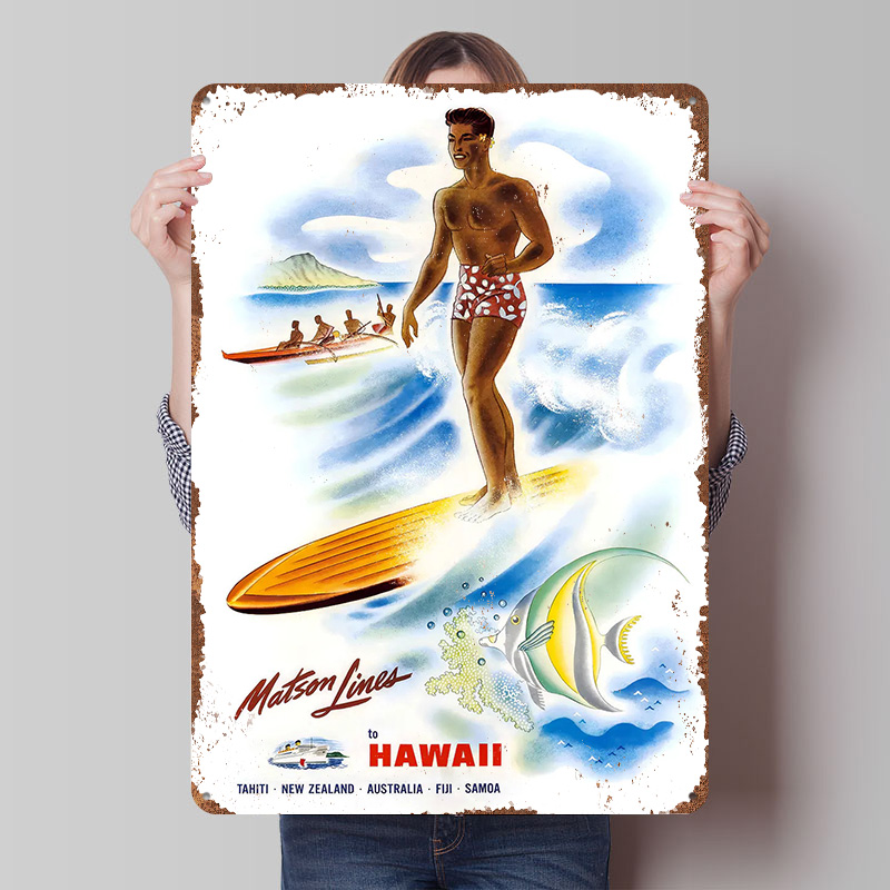 Vintage Matson Lines Hawaii Tr - Travel Accessories Hawaii recension och pris