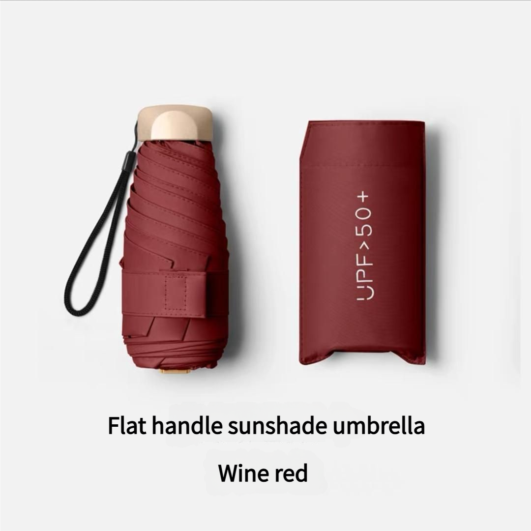 Mini 5 Fold Pocket Umbrella Li - Travel Umbrella Compact recension och pris