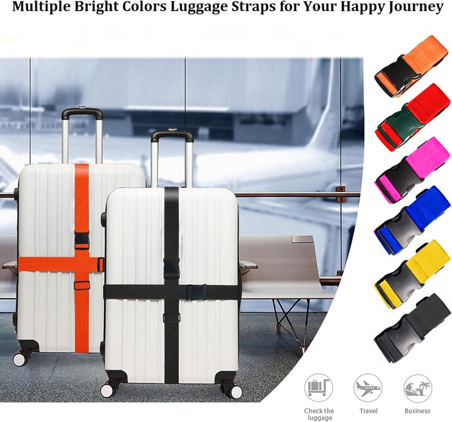 Bright Color Adjustable Luggag - Travel Accessories Logo recension och pris