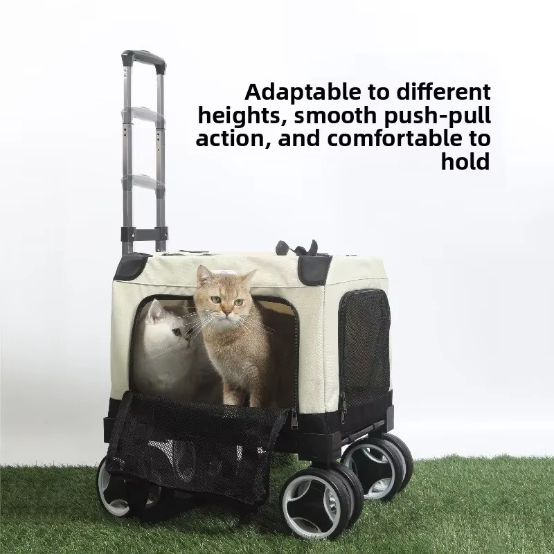 FurStarLarge Pet Rolling Carri - Car Seat Travel Bag recension och pris