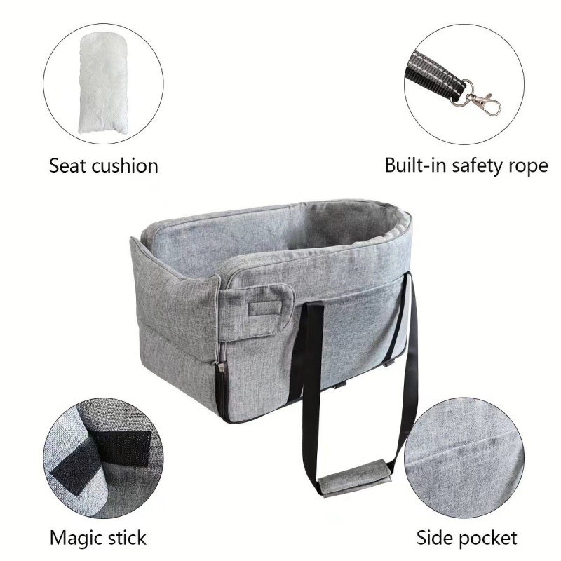 Dog Car Seat Bed Car Central D - Car Seat Travel Bag recension och pris